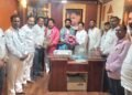 राष्ट्रवादी शरदचंद्र पवार पक्षाच्या वतीने संतोष सोमवंशी यांचा सत्कार
