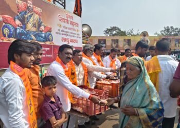 शिवजयंती निमित्त सेवा, समर्पण आणि संस्कारांचा गोड संदेश